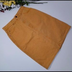 Vintage Mustard Jean Skirt 💛